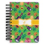 Luau Party Spiral Notebook - 5x7 w/ Couple's Names