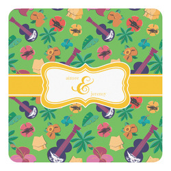 Luau Party Square Decal - Large (Personalized)