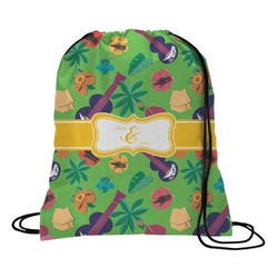 Luau Party Drawstring Backpack - Large (Personalized)