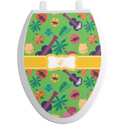 Luau Party Toilet Seat Decal - Elongated (Personalized)
