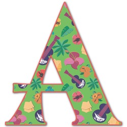 Luau Party Letter Decal - Large (Personalized)