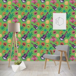 Luau Party Wallpaper & Surface Covering (Water Activated - Removable)