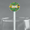 Luau Party White Plastic 5.5" Stir Stick - Round - Main