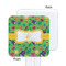 Luau Party White Plastic Stir Stick - Single Sided - Square - Approval