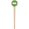 Luau Party Wooden 4" Food Pick - Round - Single Pick