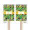 Luau Party Wooden 6.25" Stir Stick - Rectangular - Double Sided - Front & Back