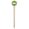 Luau Party Wooden 6" Food Pick - Round - Single Pick