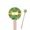 Luau Party Wooden 7.5" Stir Stick - Round - Closeup