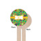 Luau Party Wooden 7.5" Stir Stick - Round - Single Sided - Front & Back