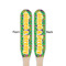 Luau Party Wooden Food Pick - Paddle - Double Sided - Front & Back