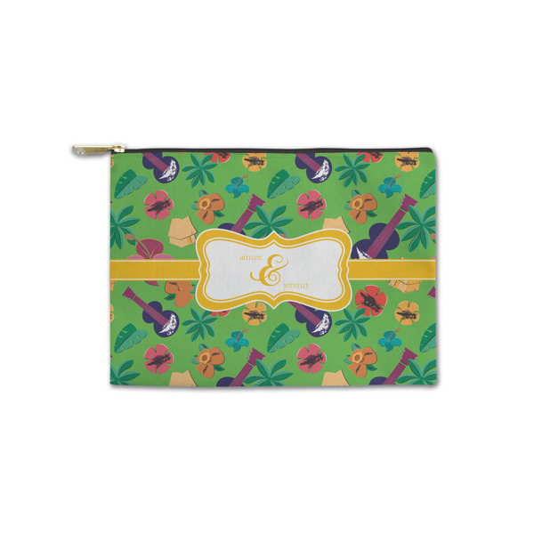 Custom Luau Party Zipper Pouch - Small - 8.5"x6" (Personalized)