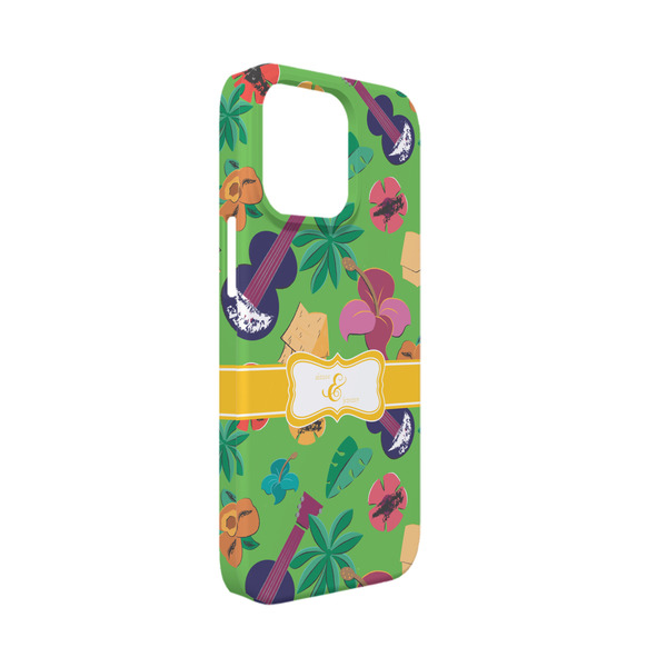 Custom Luau Party iPhone Case - Plastic - iPhone 13 Mini (Personalized)