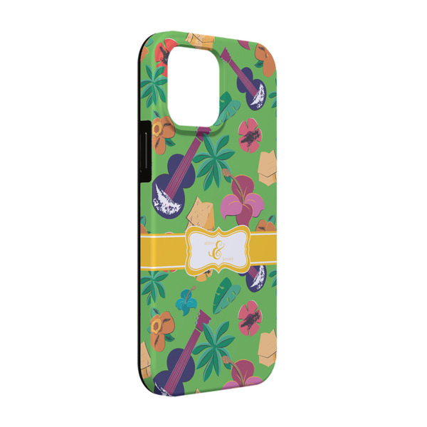 Custom Luau Party iPhone Case - Rubber Lined - iPhone 13 (Personalized)