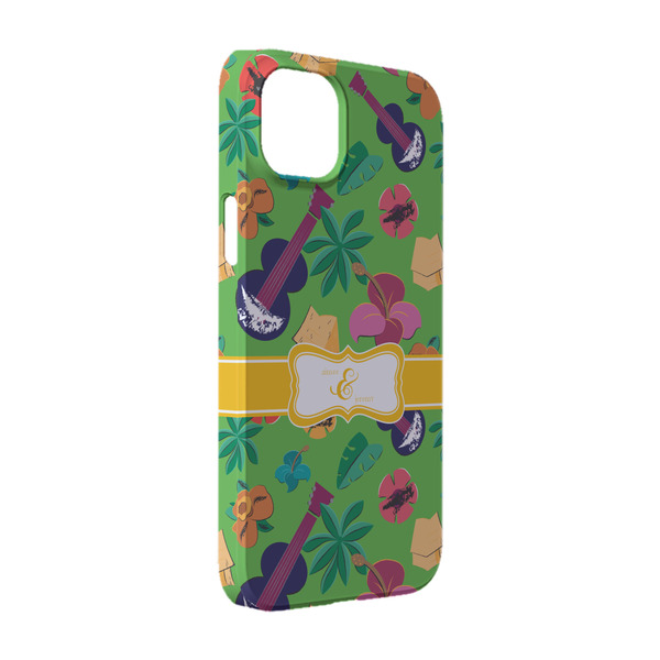 Custom Luau Party iPhone Case - Plastic - iPhone 14 (Personalized)