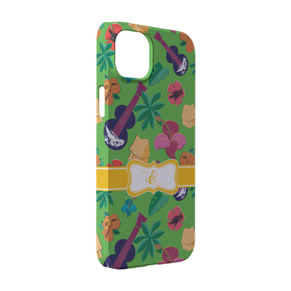 Custom Luau Party iPhone Case - Plastic - iPhone 14 Pro (Personalized)