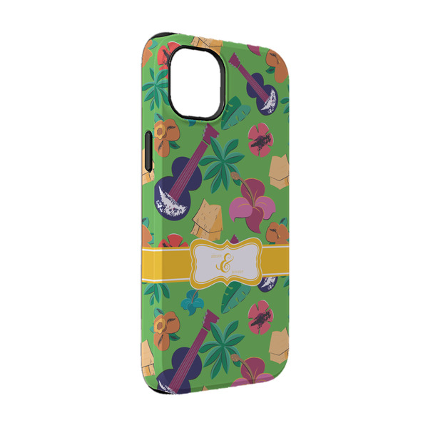 Custom Luau Party iPhone Case - Rubber Lined - iPhone 14 Pro (Personalized)