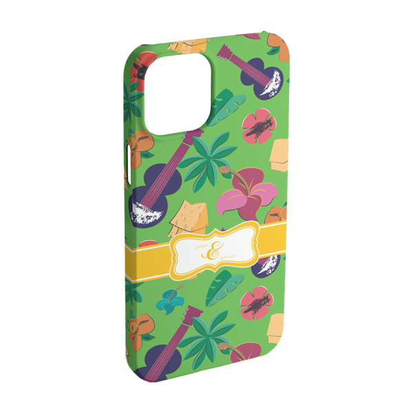 Custom Luau Party iPhone Case - Plastic - iPhone 15 (Personalized)