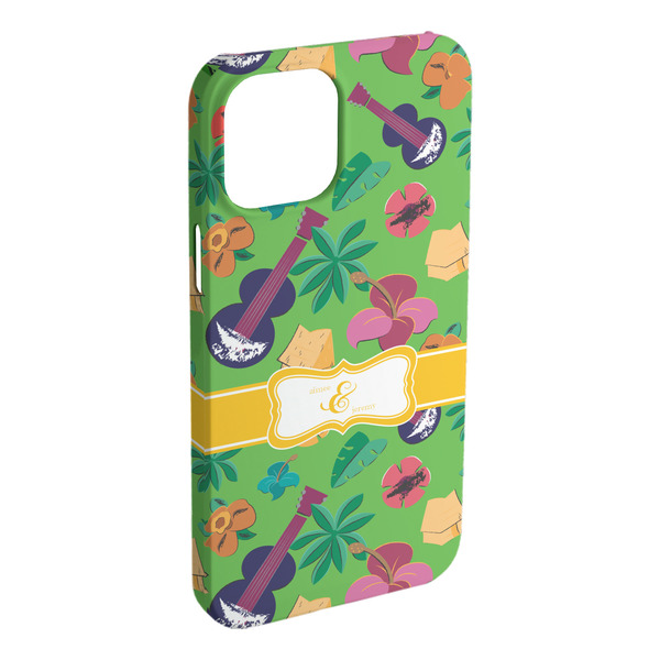 Custom Luau Party iPhone Case - Plastic - iPhone 15 Plus (Personalized)