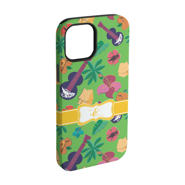 Custom Luau Party iPhone Case - Rubber Lined - iPhone 15 Pro (Personalized)