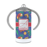 Parrots & Toucans 12 oz Stainless Steel Sippy Cup (Personalized)