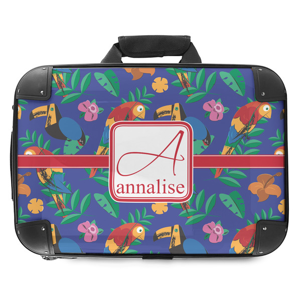 Custom Parrots & Toucans Hard Shell Briefcase - 18" (Personalized)