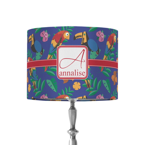 Custom Parrots & Toucans 8" Drum Lamp Shade - Fabric (Personalized)