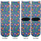 Parrots & Toucans Adult Crew Socks - Double Pair - Front and Back - Apvl