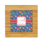 Parrots & Toucans Bamboo Trivet with Ceramic Tile Insert (Personalized)