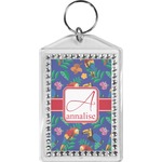 Parrots & Toucans Bling Keychain (Personalized)