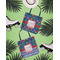 Parrots & Toucans Canvas Tote Lifestyle Front and Back- 13x13