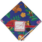 Parrots & Toucans Cloth Dinner Napkin - Single w/ Name and Initial