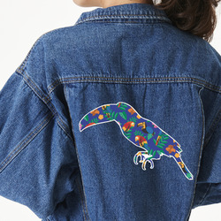 Parrots & Toucans Twill Iron On Patch - Custom Shape - 3XL - Set of 4