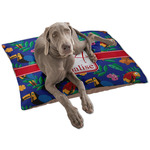 Parrots & Toucans Dog Bed - Large w/ Name and Initial