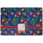 Parrots & Toucans Dog Food Mat w/ Name and Initial