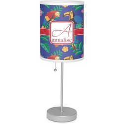 Parrots & Toucans 7" Drum Lamp with Shade Polyester (Personalized)