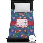 Parrots & Toucans Duvet Cover - Twin (Personalized)