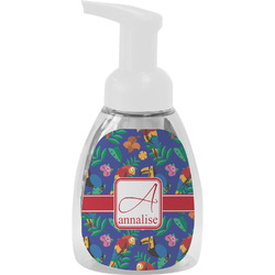 Parrots & Toucans Foam Soap Bottle - White (Personalized)