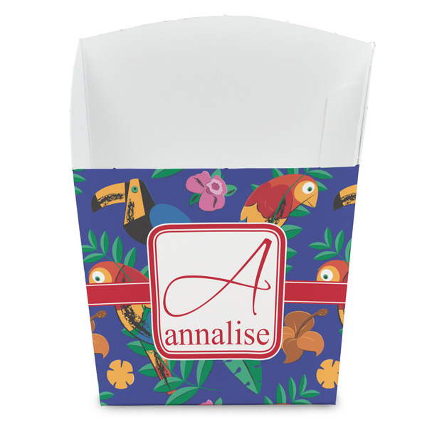 Custom Parrots & Toucans French Fry Favor Boxes (Personalized)