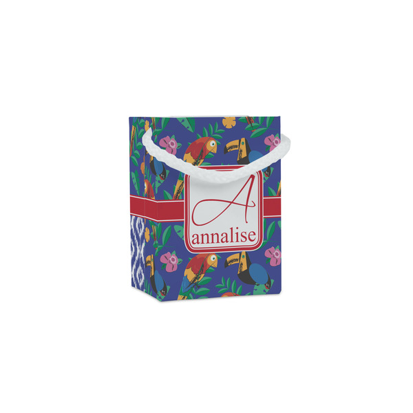 Custom Parrots & Toucans Jewelry Gift Bags - Matte (Personalized)