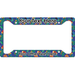 Parrots & Toucans License Plate Frame - Style A (Personalized)
