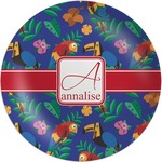 Parrots & Toucans Melamine Plate (Personalized)