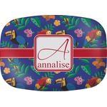 Parrots & Toucans Melamine Platter (Personalized)