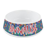 Parrots & Toucans Plastic Dog Bowl - Small (Personalized)