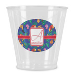 Parrots & Toucans Plastic Shot Glass (Personalized)