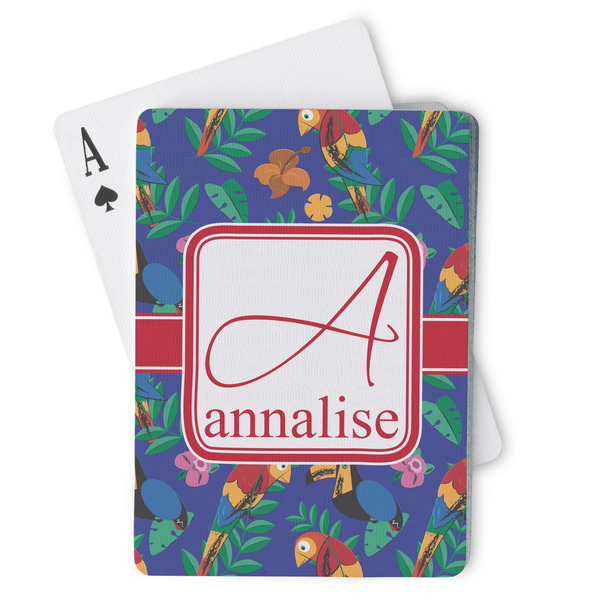 Custom Parrots & Toucans Playing Cards (Personalized)