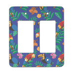 Parrots & Toucans Rocker Style Light Switch Cover - Two Switch