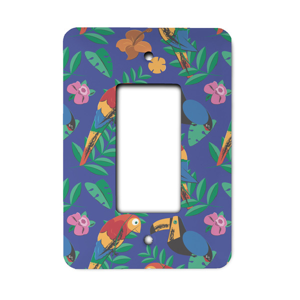 Custom Parrots & Toucans Rocker Style Light Switch Cover - Single Switch