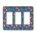 Parrots & Toucans Rocker Style Light Switch Cover - Three Switch