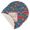 Parrots & Toucans Round Linen Placemats - MAIN (Single Sided)