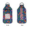 Parrots & Toucans Sanitizer Holder Keychain - Large APPROVAL (Flat)